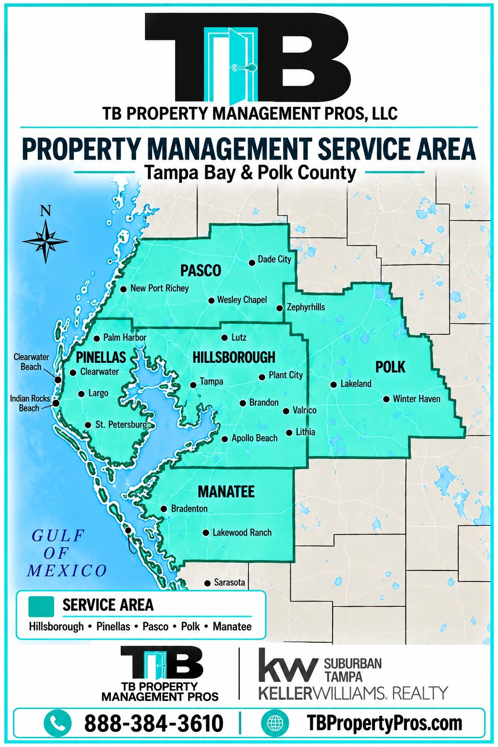 Tampa Bay Property Management Service Area